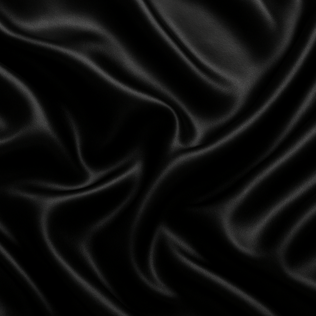 JET BLACK - Pure Bomby Silk Pillowcase